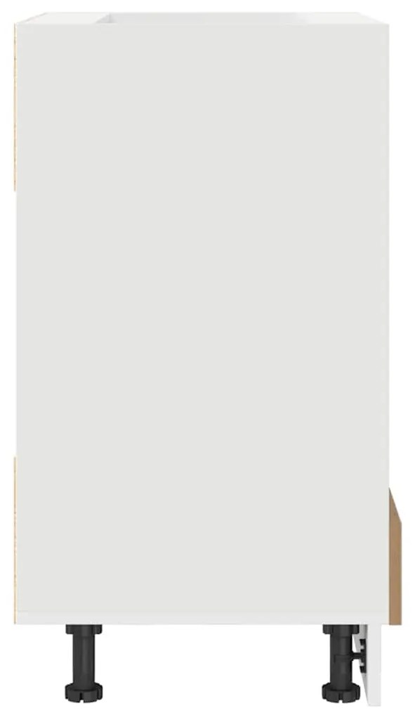 Armário para Forno - Carvalho Artesanal, 60x46x81,5 cm, Madeira Compen