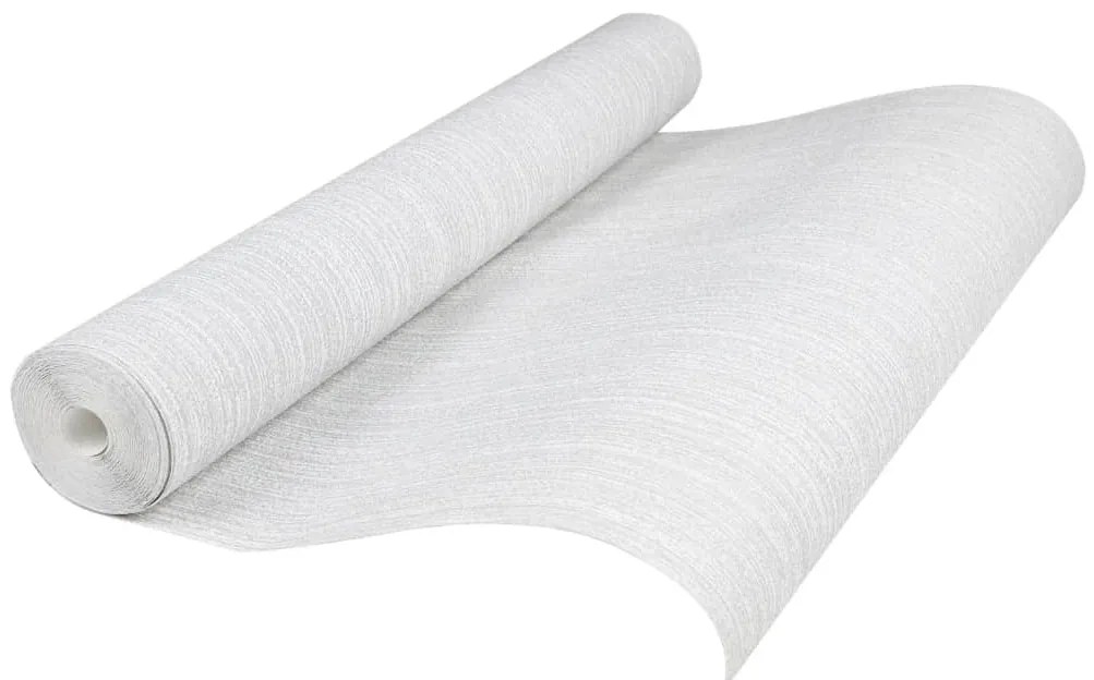 Papel parede 3D 10x0,53 m tecido não-tecido cinzento sólido