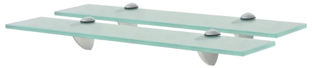 Prateleiras flutuantes 2 pcs vidro 50x10 cm 8 mm