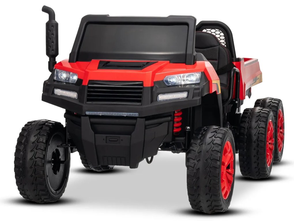 Carro elétrico para crianças RIDER 24V com tração nas quatro rodas (4X 200W), 2 Lugares bateria de lítio, rodas EVA, assento duplo em couro sintético