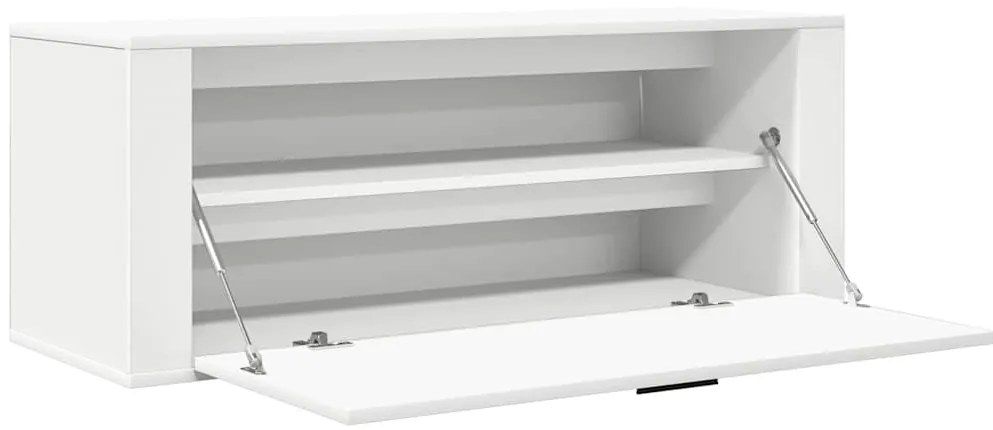 Sapateira de parede 100x35x38 cm derivados de madeira branco