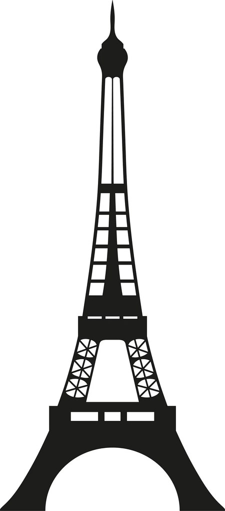 Acessório Decorativo de Parede Metal-100 – Preto – 22 x 48 cm