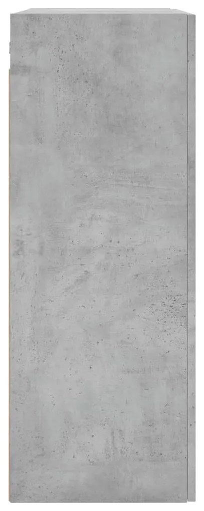 Armários de parede 2 pcs 69,5x34x90 cm cinzento cimento