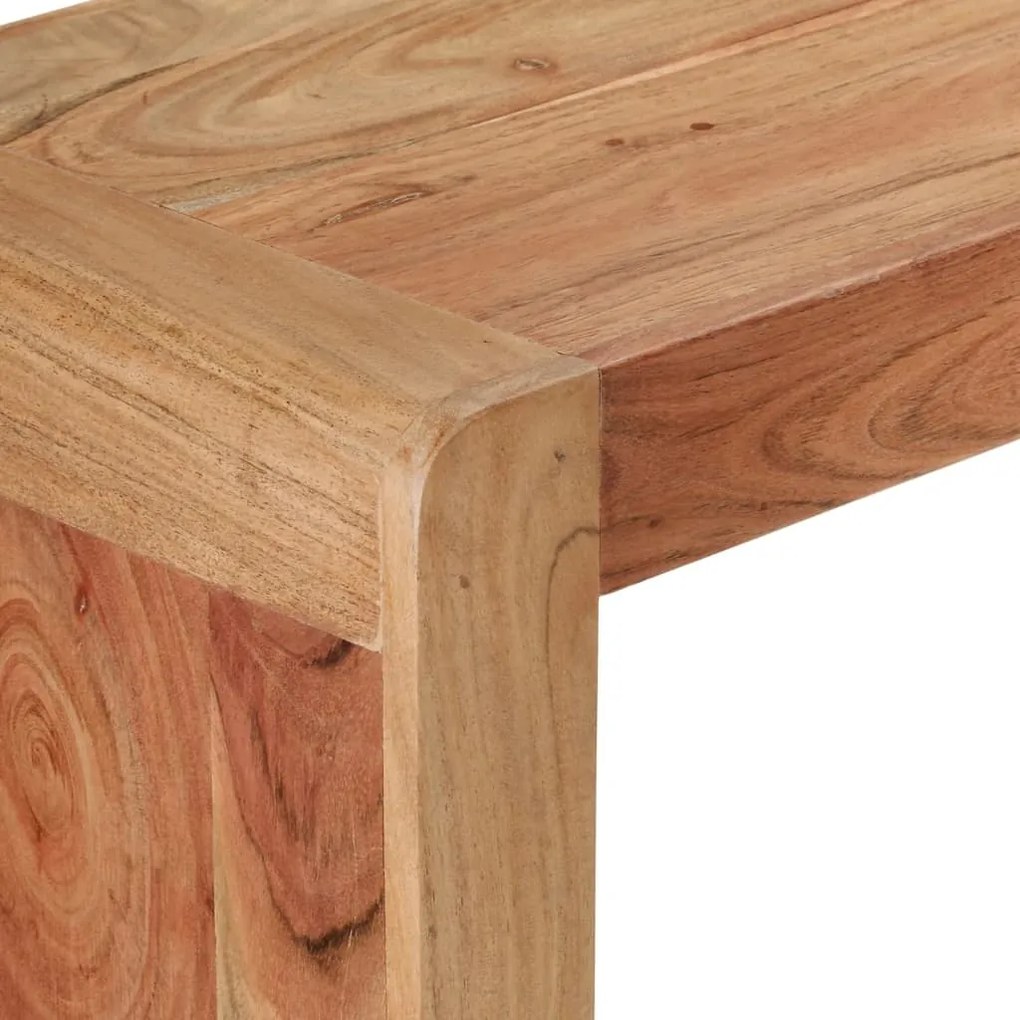 Mesa consola 110x30x76 cm madeira de acácia maciça