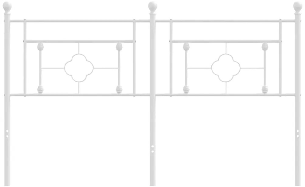 Cabeceira de cama 150 cm metal branco