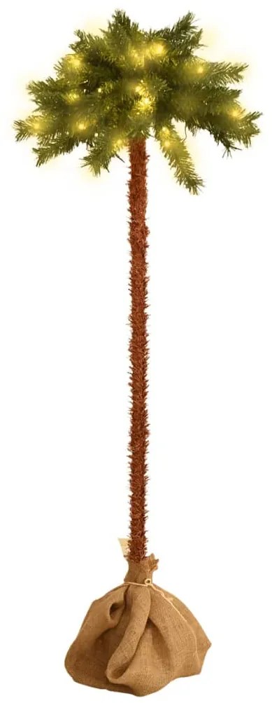 347632 vidaXL Palmeira artificial com LEDs 120 cm
