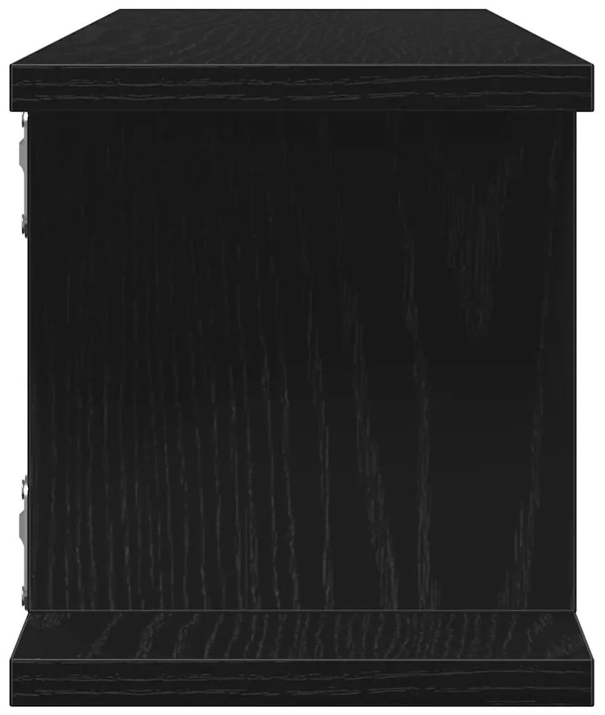 Estantes de parede 2 pcs 105x18x20 cm carvalho preto