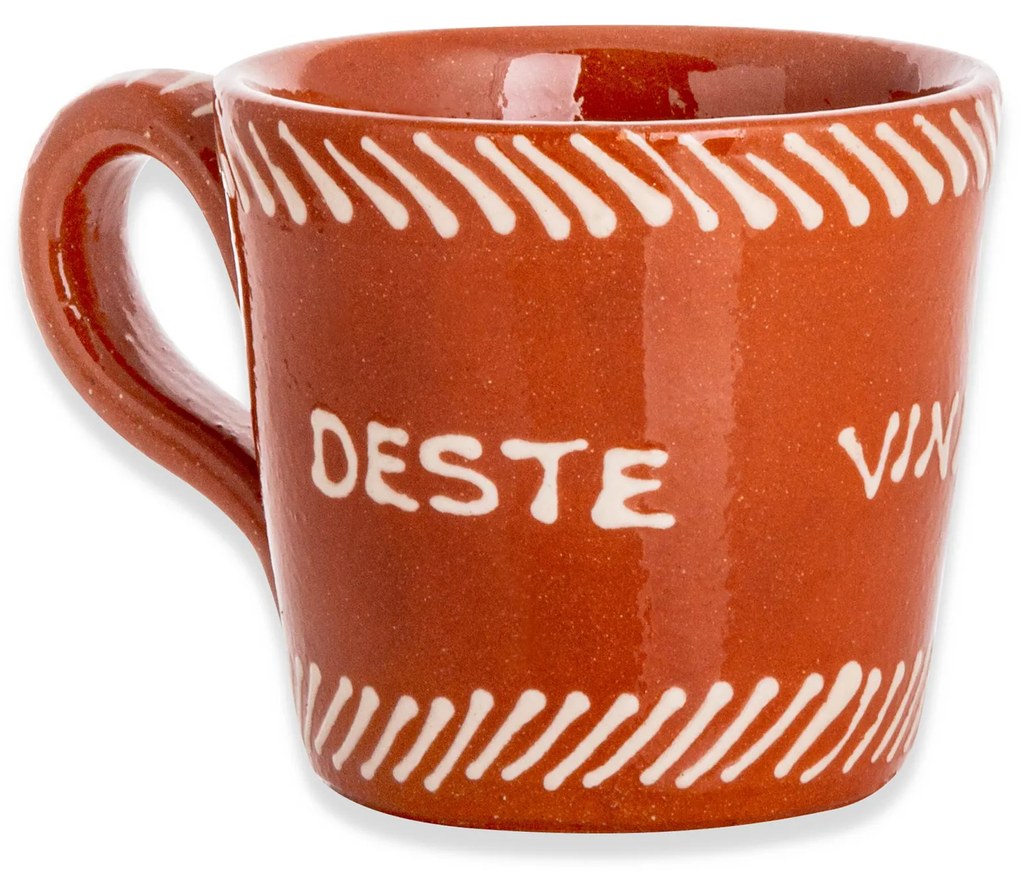 Copo Direito com Asa Barro Regional 200ml 8cm