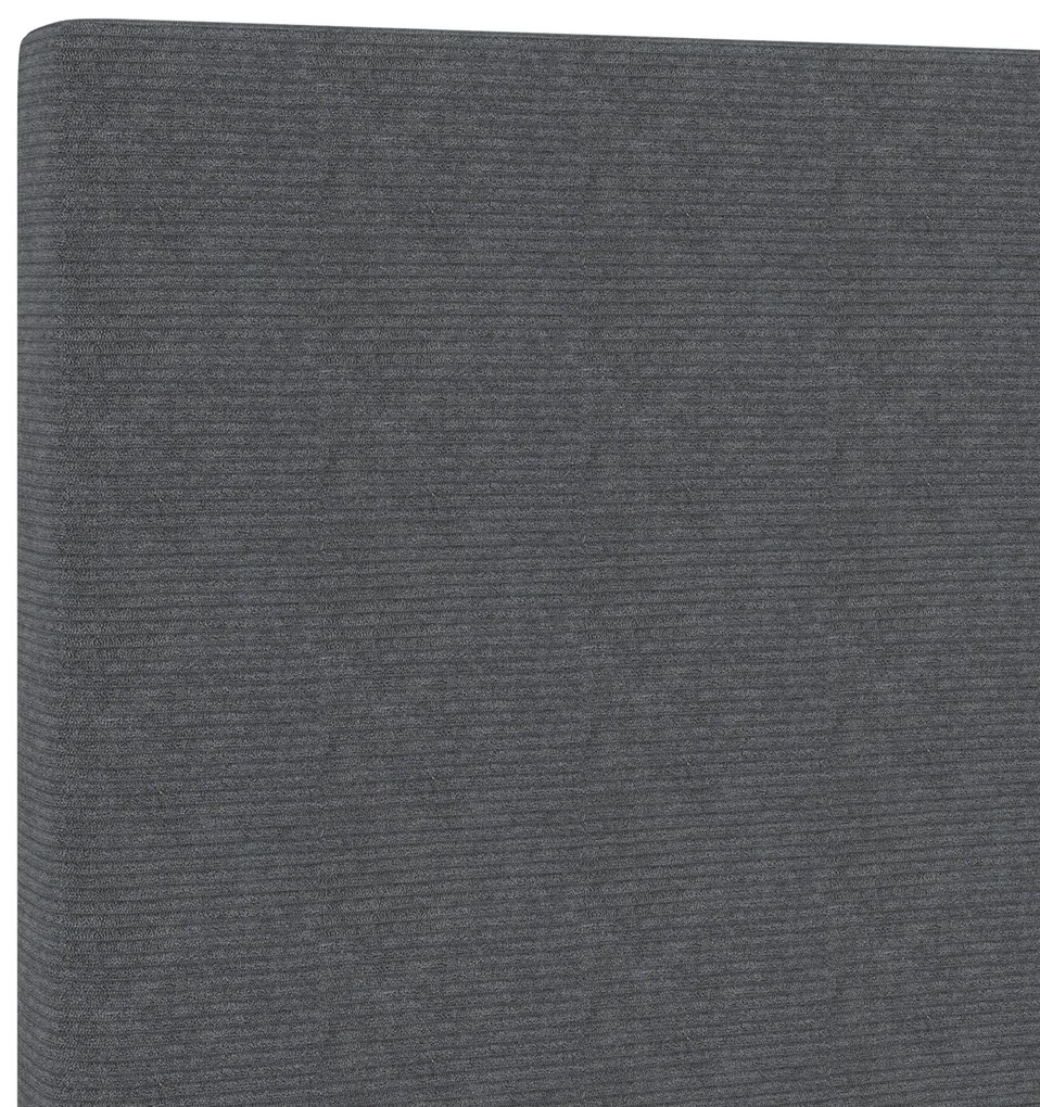 Cabeceira vidaXL Design Simples Cinza Escuro 160 cm Tecido de Veludo