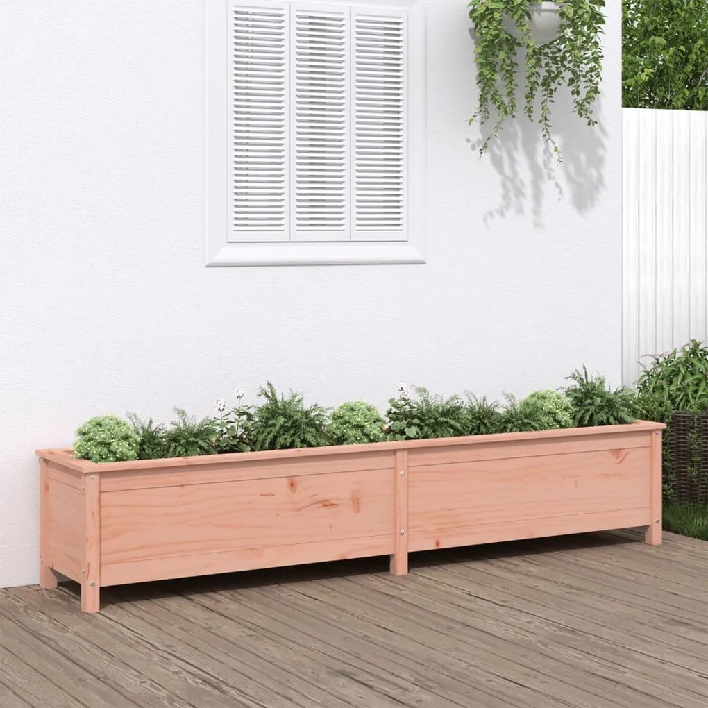 vidaXL Canteiro elevado de jardim 199,5x40x39cm madeira douglas maciça