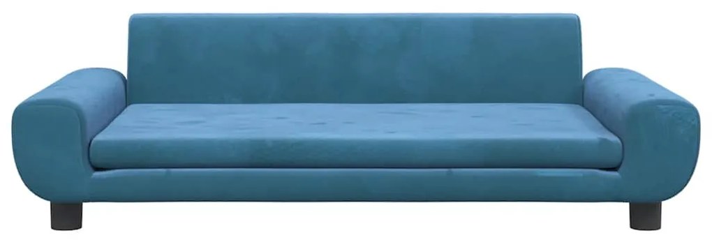 Cama para cães 100x54x33 cm veludo azul