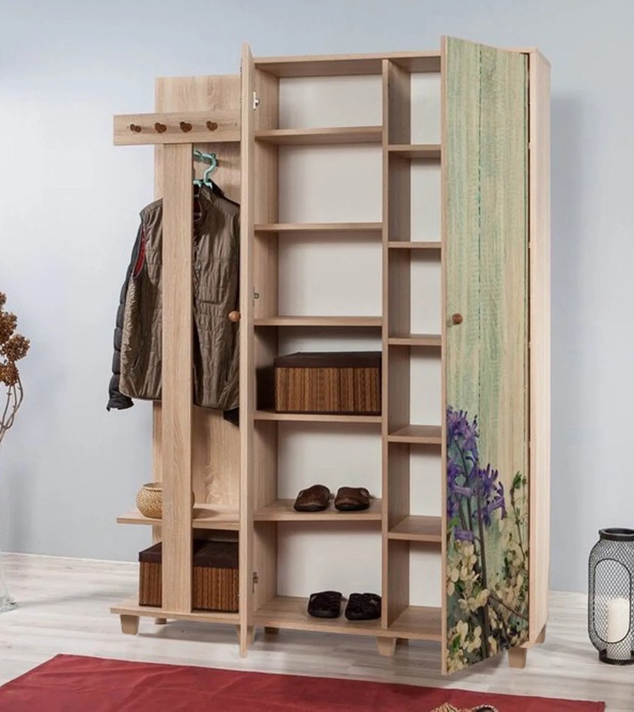 Hall Stand Garmanto – Carvalho Sonoma – 135 cm x 192 cm x 36 cm