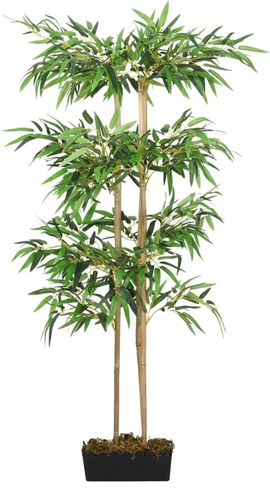 Árvore de bambu artificial 380 folhas 80 cm verde