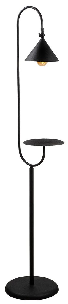 Candeeiro de Pé Lik – Preto e Dourado – 37 x 30 cm