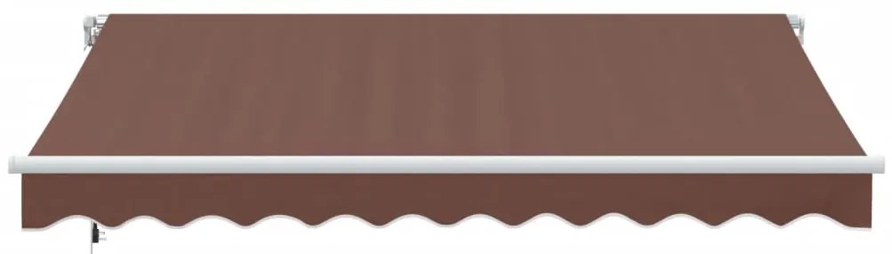 Toldo retrátil automático 300x250 cm castanho