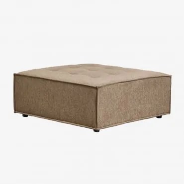 Puff Em Tecido Vermont Tecido Castanho Areia - Sklum