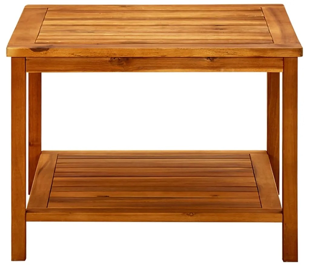 Mesa de centro 60x60x45 cm madeira de acácia maciça
