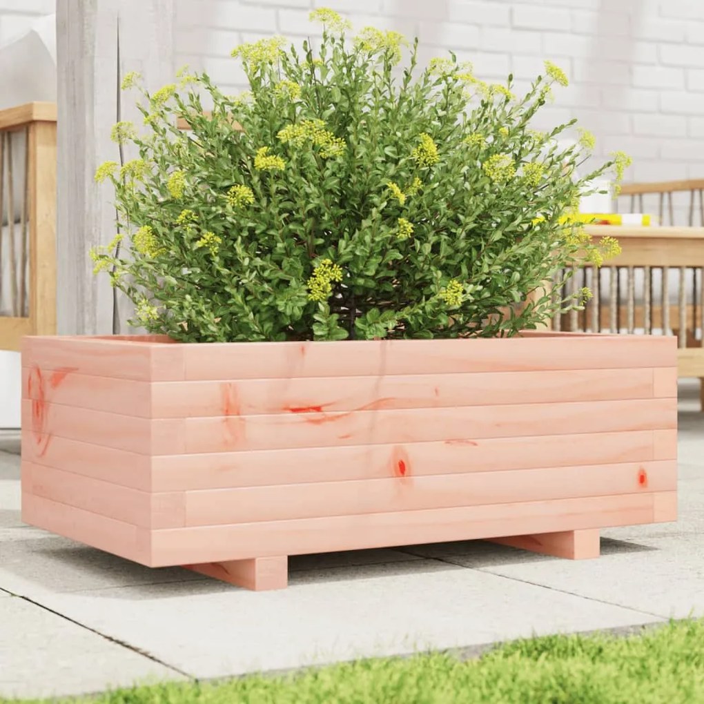 vidaXL Vaso/floreira de jardim 70x40x26,5 cm madeira de douglas maciça