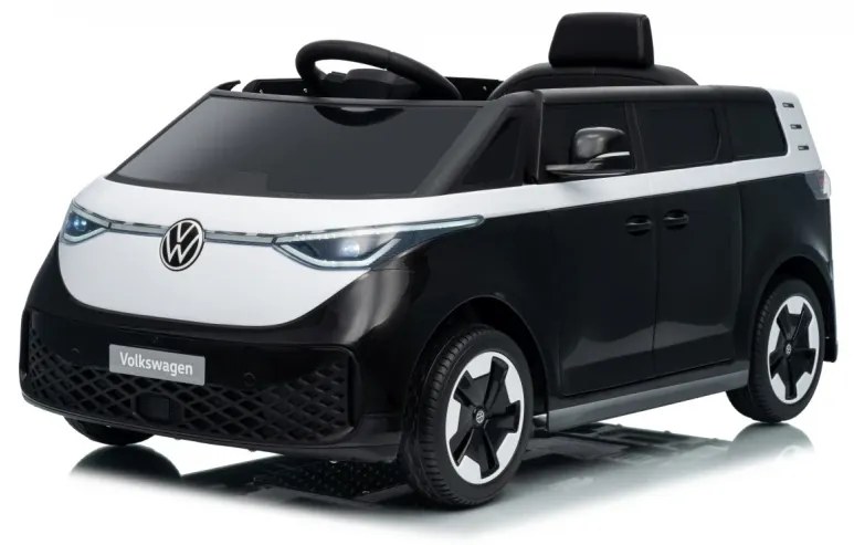 Carro elétrico para Crianças 12V Volkswagen ID BUZZ, Rodas Espuma EVA, assento couro ecológico Preta