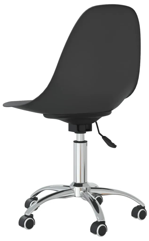 Cadeiras de jantar giratórias 2 pcs PP cinzento-claro