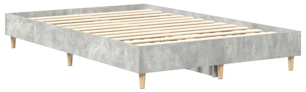 Estrutura de cama sem colchão 135x190 cm cinza cimento