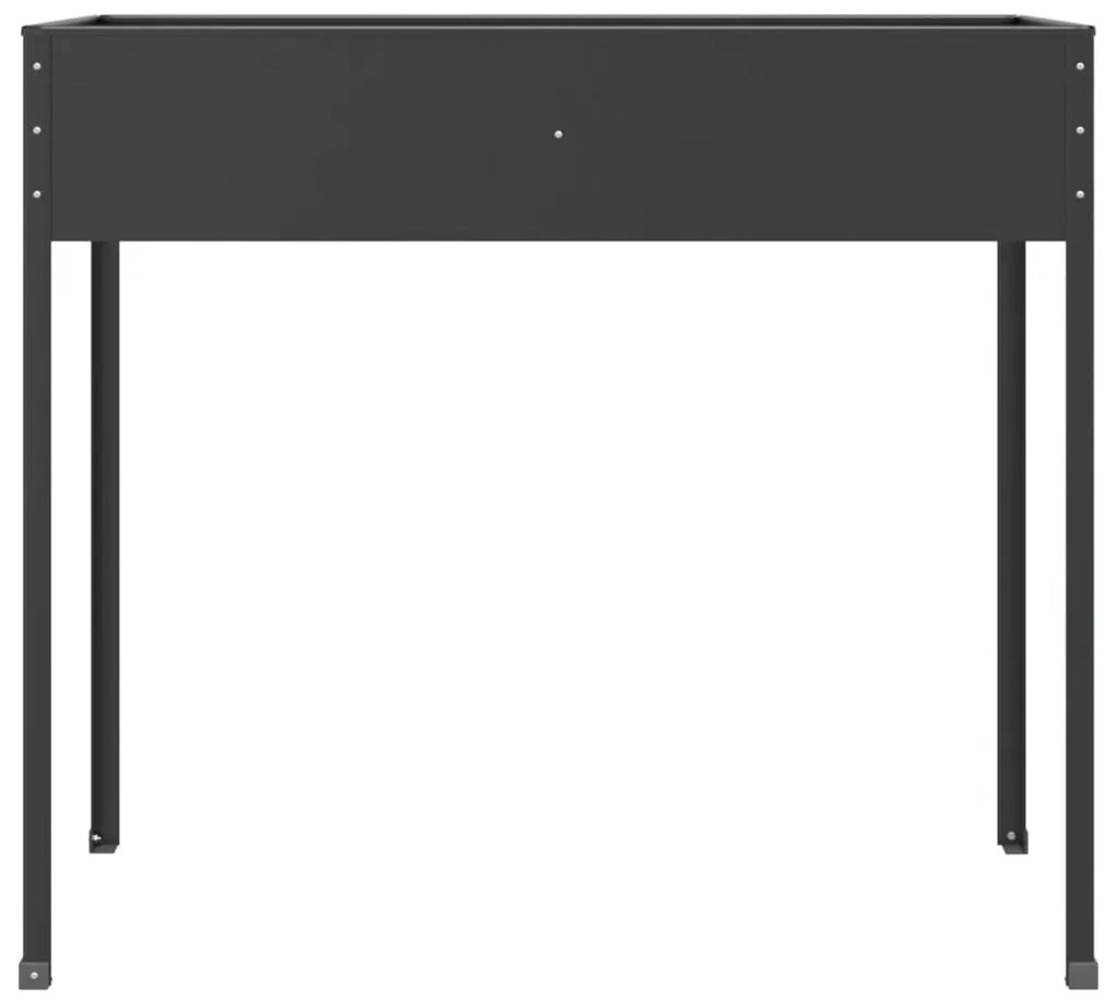 Vasos/floreiras de jardim 2 pcs aço galvanizado antracite