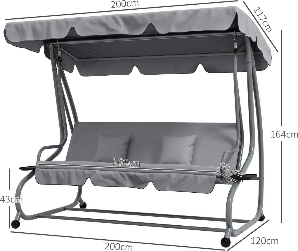 Banco Baloiço de Jardim Banco Baloiço de 3 Lugares Baloiço de Jardim C