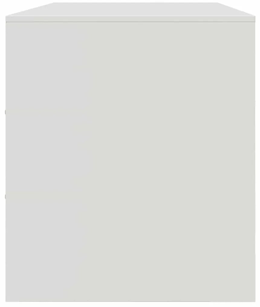 Móvel de TV 99x39x44 cm aço branco