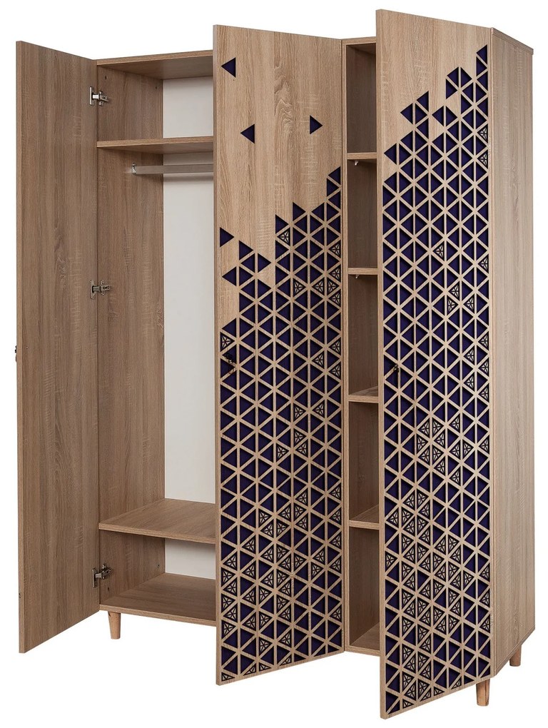 Roupeiro Mode – Carvalho Sonoma – 135 cm x 192 cm x 52 cm