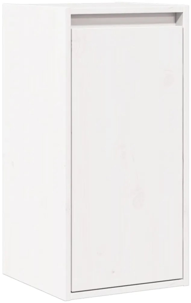 Mesas de cabeceira 2 pcs 30x30x60 cm pinho maciço branco