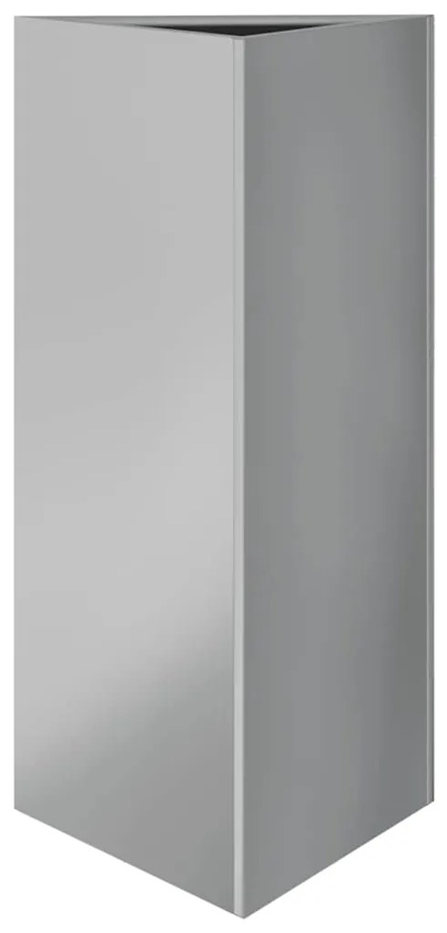 Vaso/floreira jardim 2pcs triangular 40x40x75cm aço galvanizado