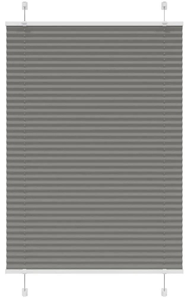 vidaXL Antracite Plissada Cega 90x150 cm Largura Tecido 89,4 cm