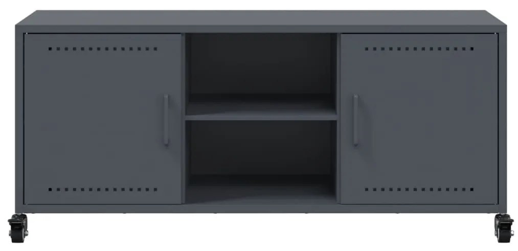 Móvel de TV 100,5x39x43,5 cm aço antracite