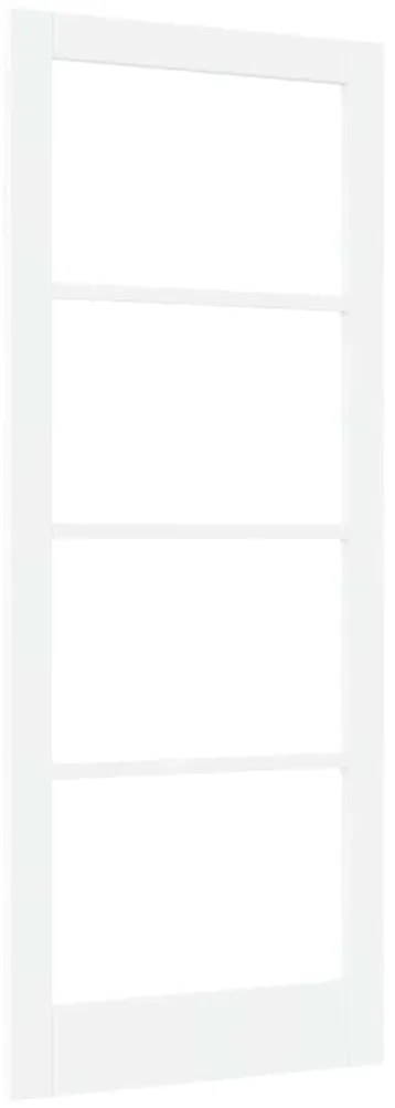 porta interna com vidro "ORKDAL" branca 86x211x4 cm