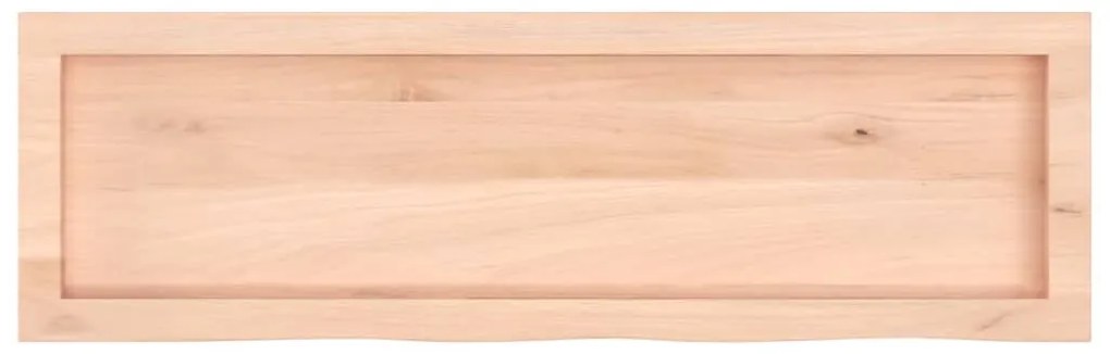 Prateleira de parede 100x30x(2-4)cm carvalho maciço não tratado