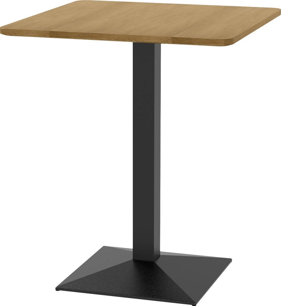 Mesa de Jantar Quadrada, 70 x 70 x 75 cm (CADEIRAS NÃO INCLUIDAS), Para 2 Pessoas, Castanho-escuro