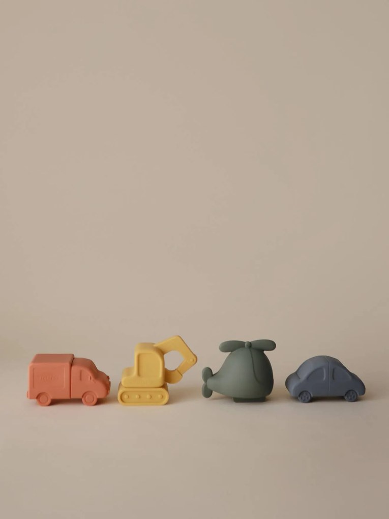 Conjunto de 4 brinquedos para o banho, Sealife - MUSHIE verde