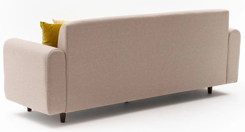 Sofá de 3 Lugares Noya – Creme – 220 x 87 x 70 cm