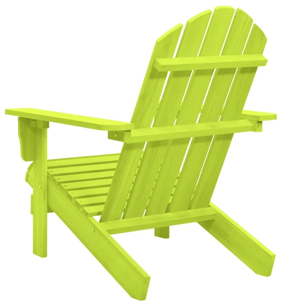 Cadeira Adirondack para jardim abeto maciço verde