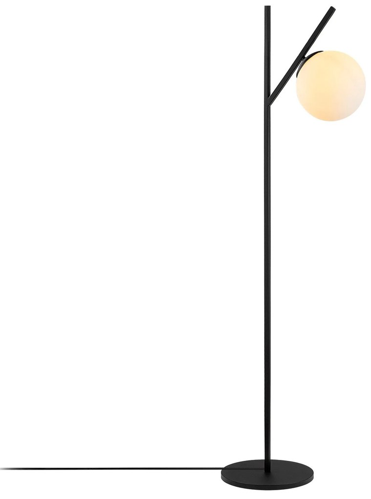 Candeeiro de Pé Fork – Preto e Creme – 31 x 45 x 152 cm