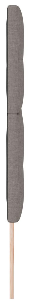 Cabeceira vidaXL Botão Almofadado Taupe 180 cm Tecido