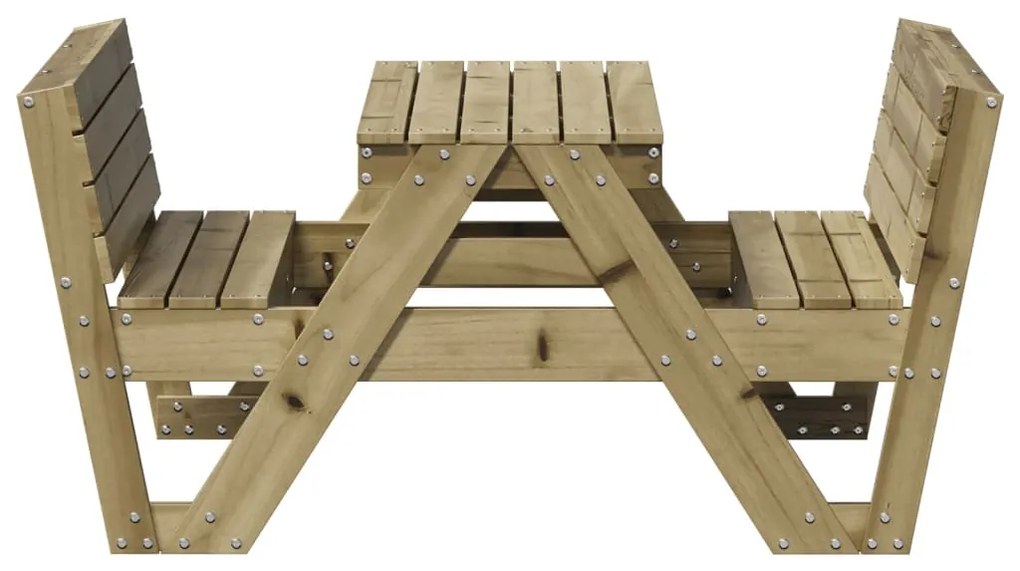 Mesa de piquenique para crianças 88x122x58 cm pinho impregnado