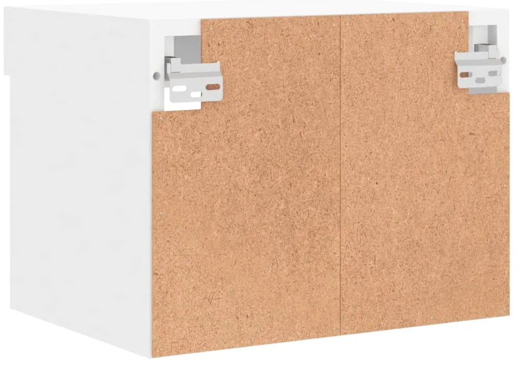 Mesa de cabeceira de parede com luzes LED branco