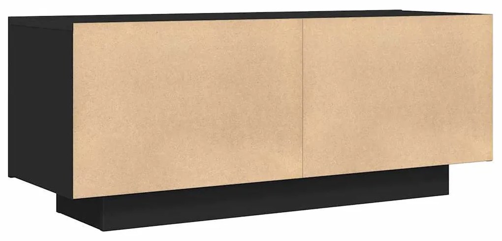 Móvel de TV 100x35x40 cm madeira processada preto