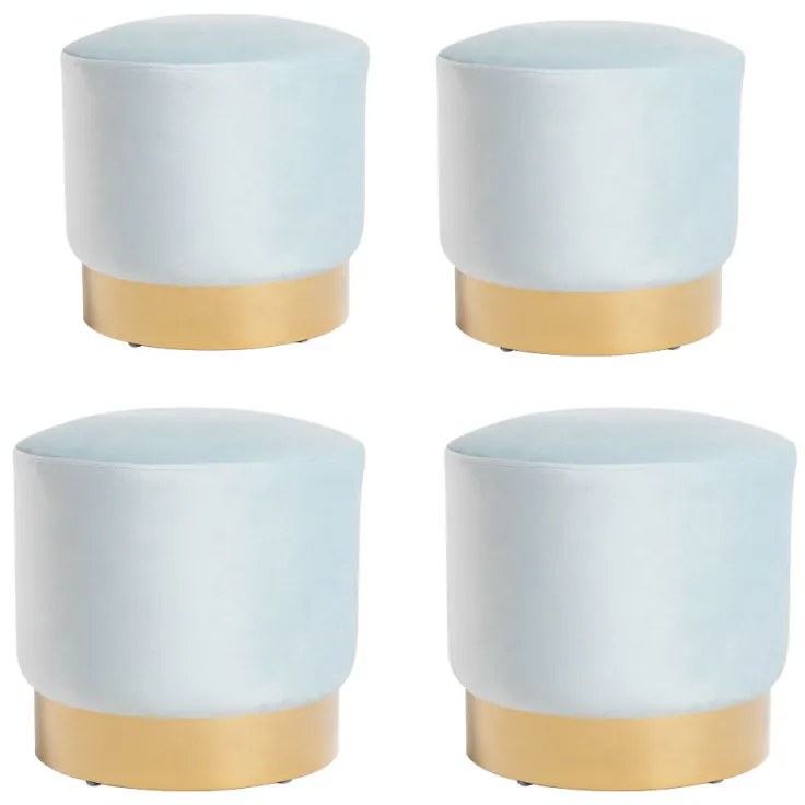 Pack 4 Bancos Tassel - Azul claro