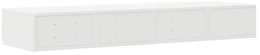 Camas com Gavetas vidaXL Brancas 120x36,5x16,5 cm Madeira Engenheirada