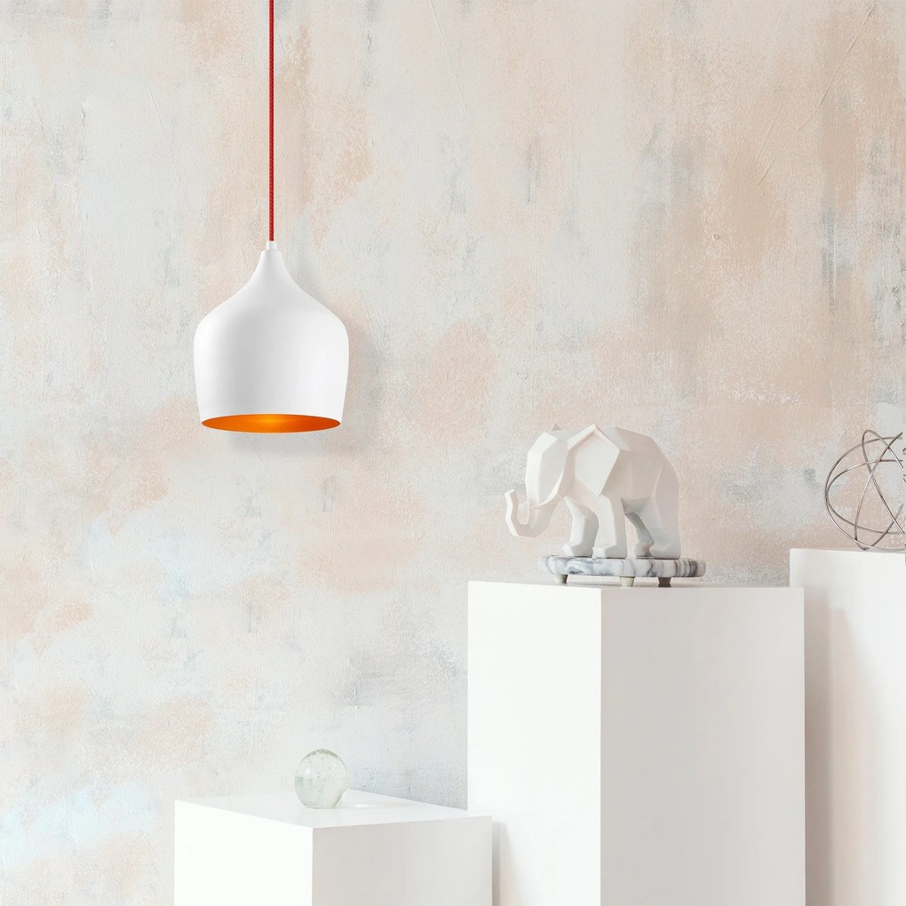 Chandelier Dodo – Branco – 22 x 22 cm