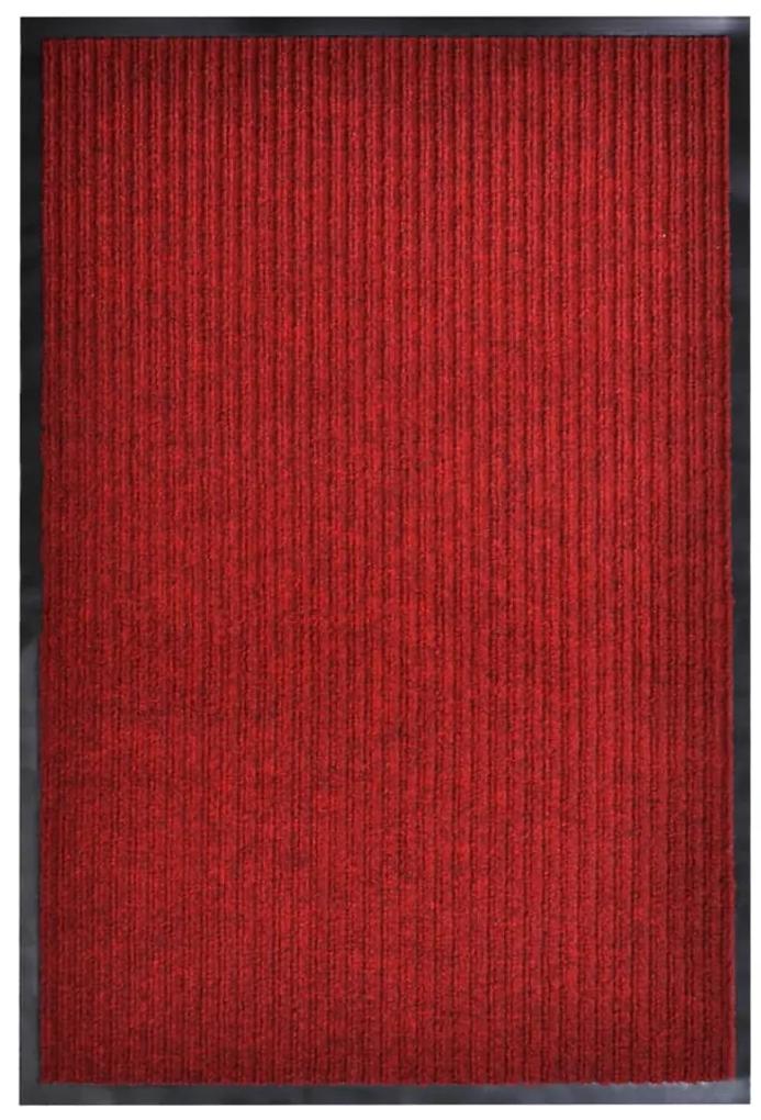 Tapete de porta 120x220 cm PVC vermelho