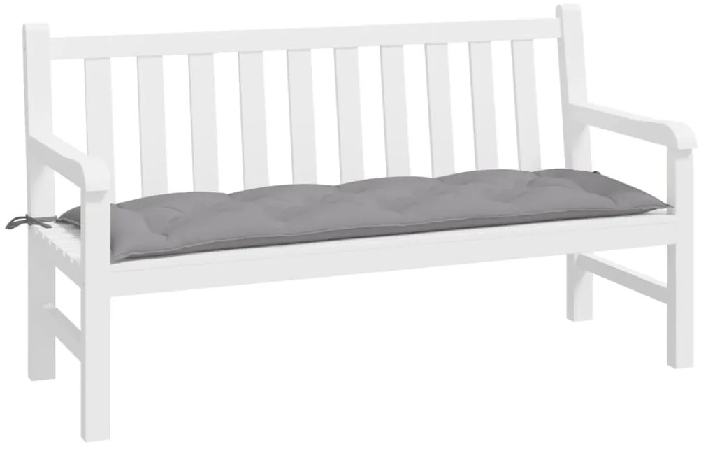Almofadão p/ banco de jardim 150x50x7cm tecido oxford cinzento
