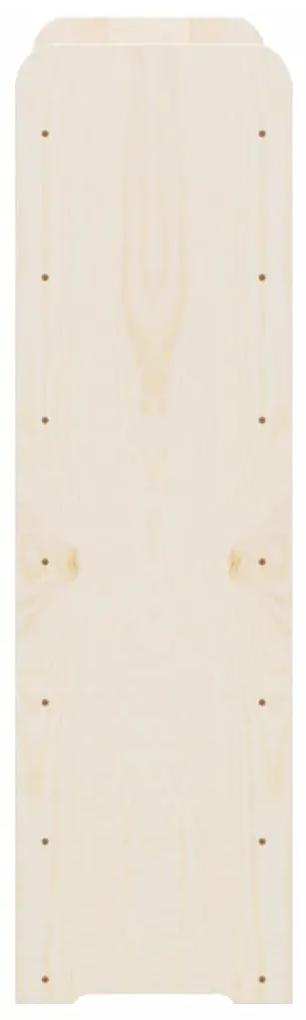 Garrafeira c/ tábua no topo 67,5x25x87 cm madeira pinho maciça